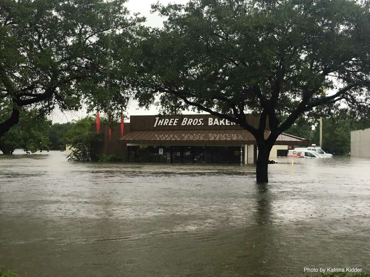 Three Brothers Bakery on S. Braeswood took on four and a half feet of water in Hurricane Harvey flooding.