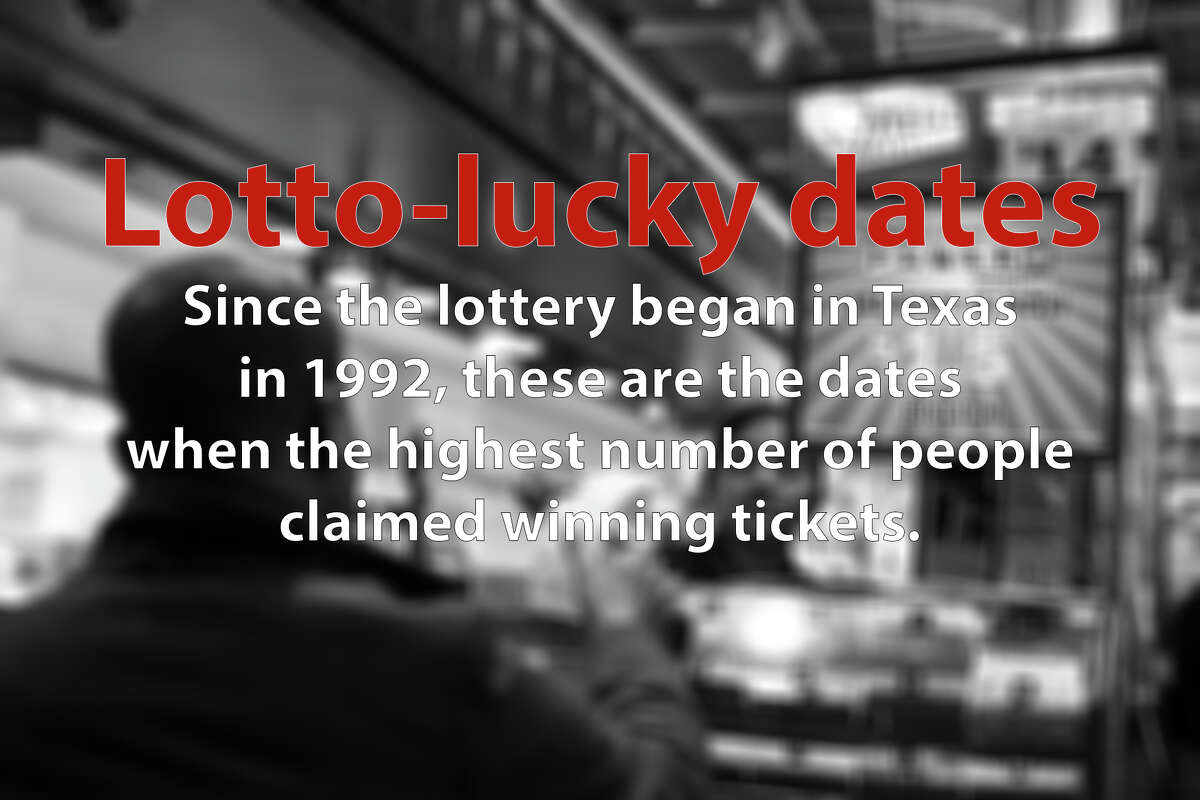 Some dates have proven luckier for lottery players than others. Since the lottery began in Texas in 1992, these are the dates when the highest number of people claimed winning tickets.