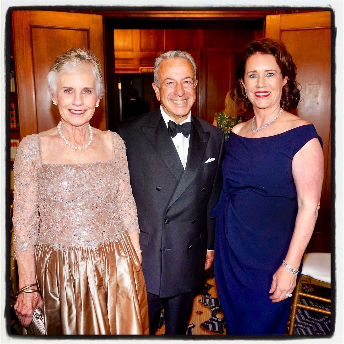 Saroyan Foundation chairman Haig Mardikian with his wife, Connie (at left) and sister-in-law Stacy Case. June 2018.