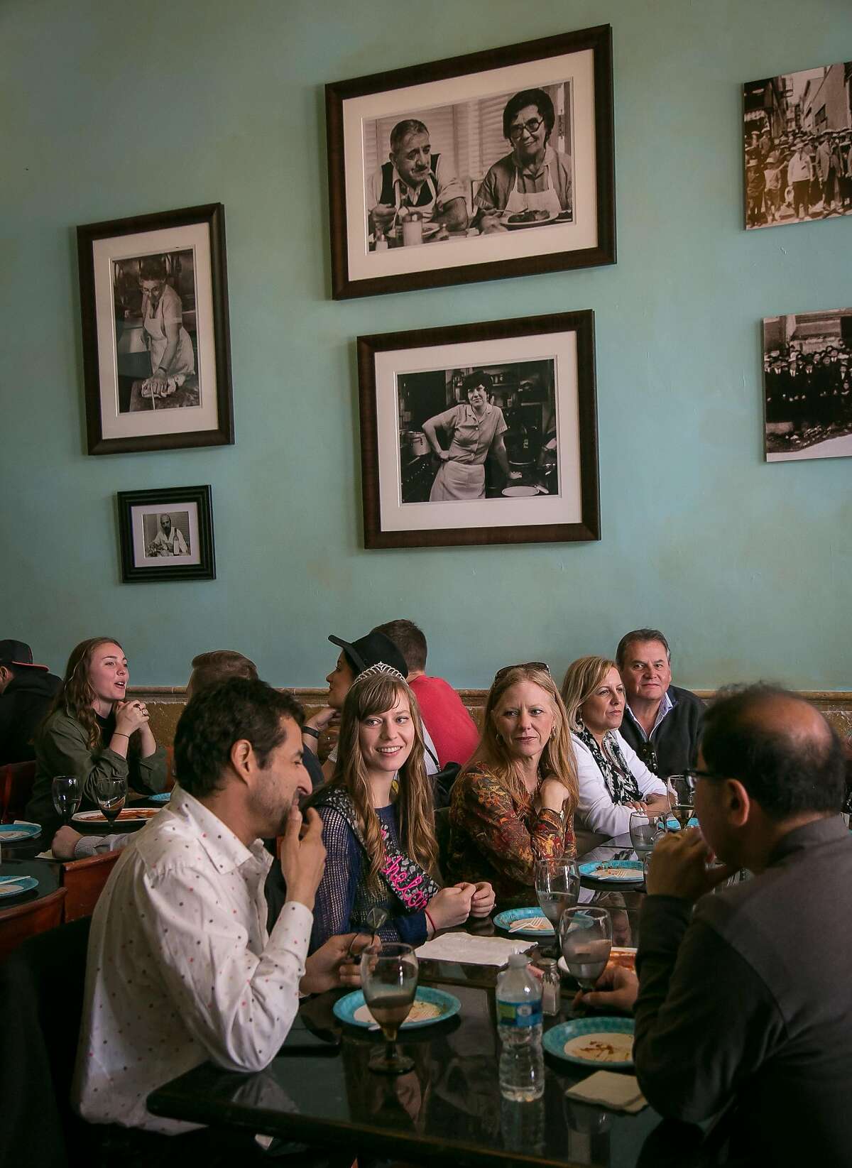 People have lunch at the Original U.S. Restaurant in San Francisco, Calif. on Saturday, February, 13th, 2016.