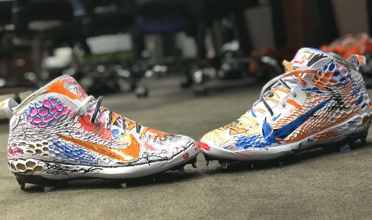 colorful baseball cleats