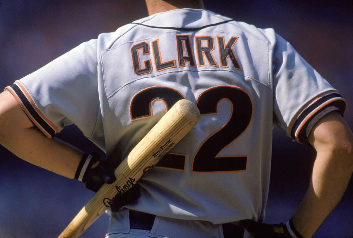 Jack Clark Signed San Francisco Giants Batting Action 8×10 Photo