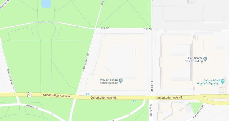 Image result for Google Maps mistakenly shows 'McCain Senate Office Building'