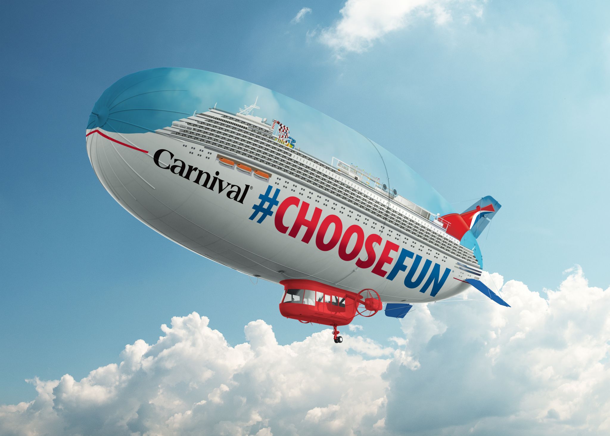 Carnival Cruise Line is unveiling a new ship - and this one flies 