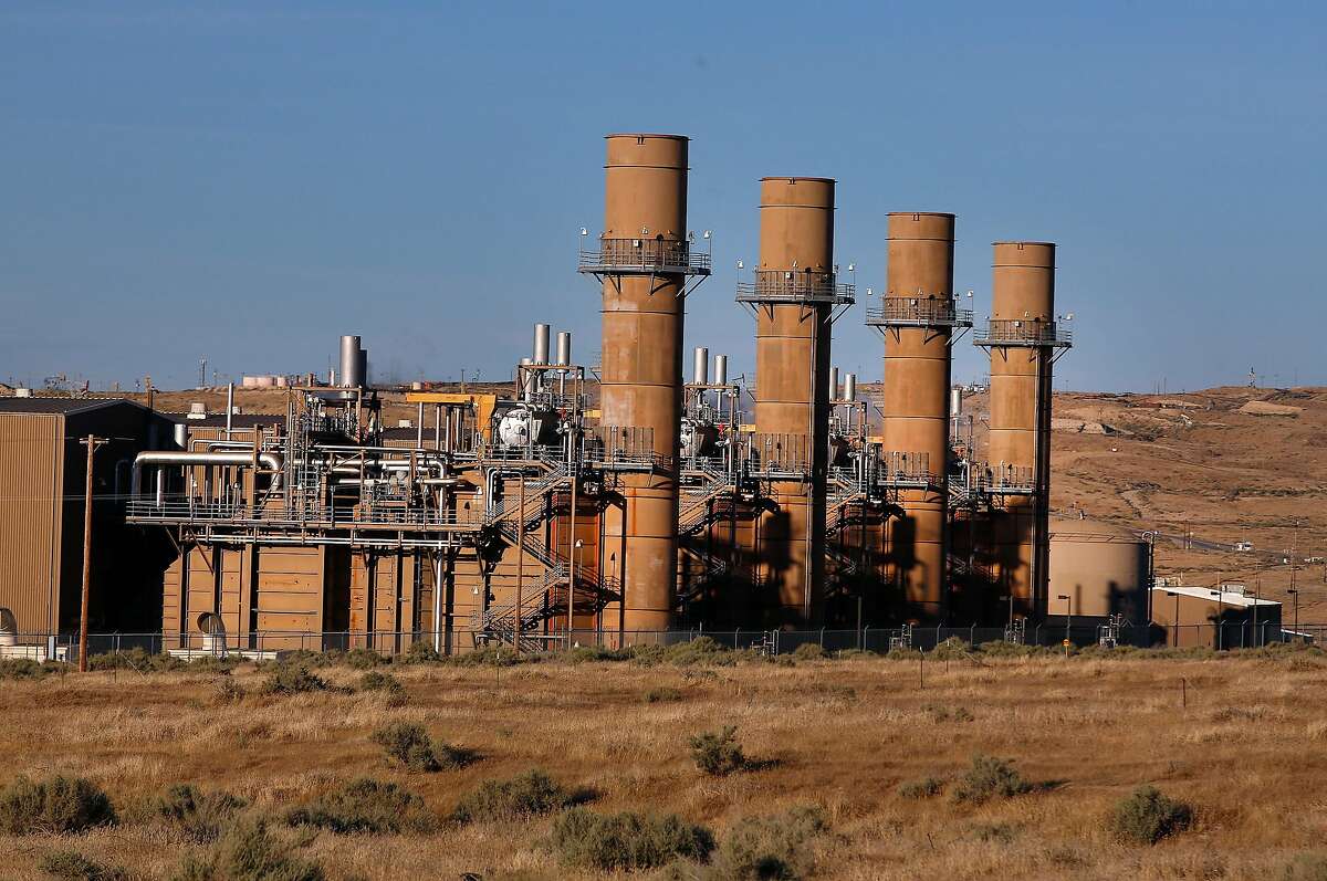 The La Paloma Generating Station, which is in bankruptcy, is shown in operation Thursday, June 8, 2017 in McKittrick, Calif. The La Paloma Generating Station is another casualty of California's power glut and has suffered double digit declines the past two years.