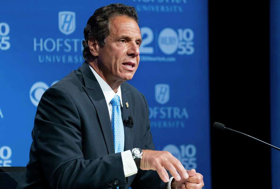 A new poll predicts Governor Andrew M. Cuomo will head for a massive victory in Thursday's Democratic primary. (AP Photo / Craig Ruttle, Pool) Photo: Craig Ruttle / FR61802 AP