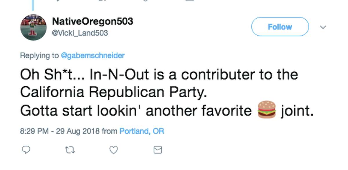 A number of left-leaning Twitter users called for a boycott of In-N-Out after it was revealed the fast food chain donated to the California Republican Party.