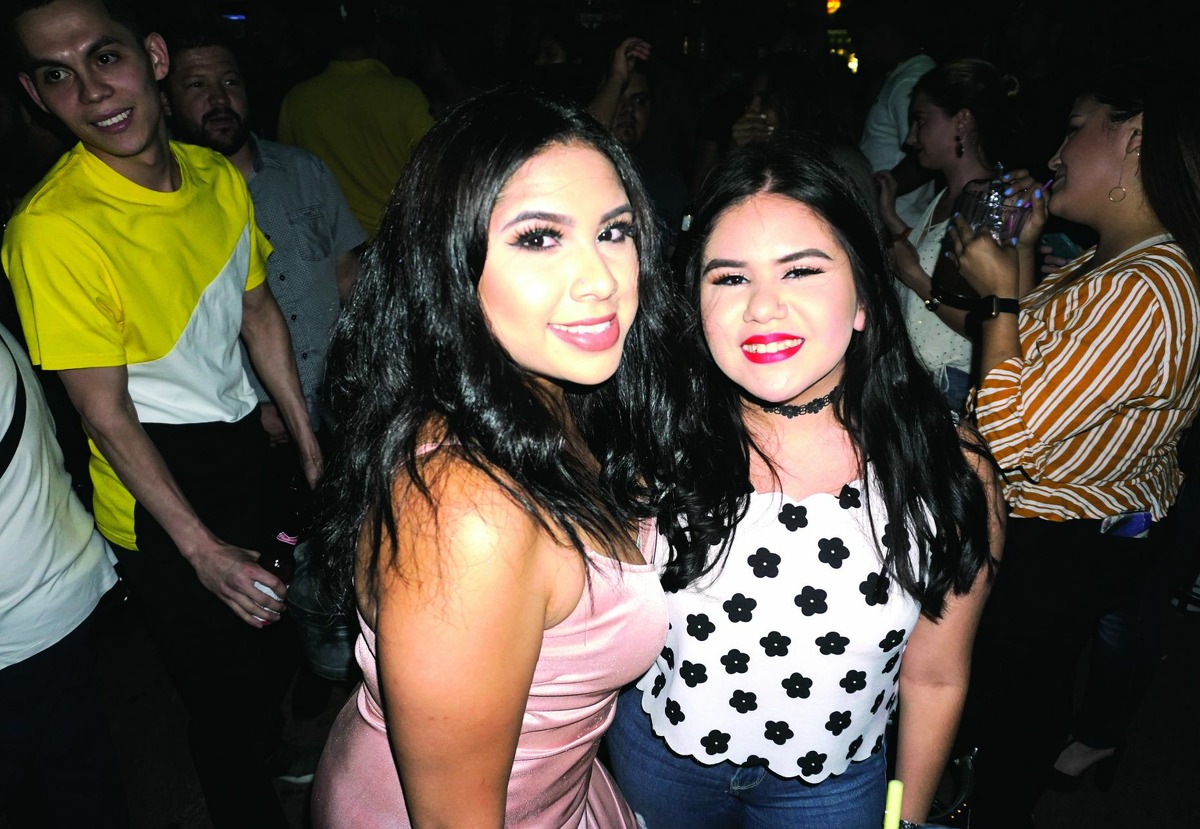 Valeria Garay and Tiffany Cedillo at The Happy Hour Downtown Bar Friday, August 31, 2018