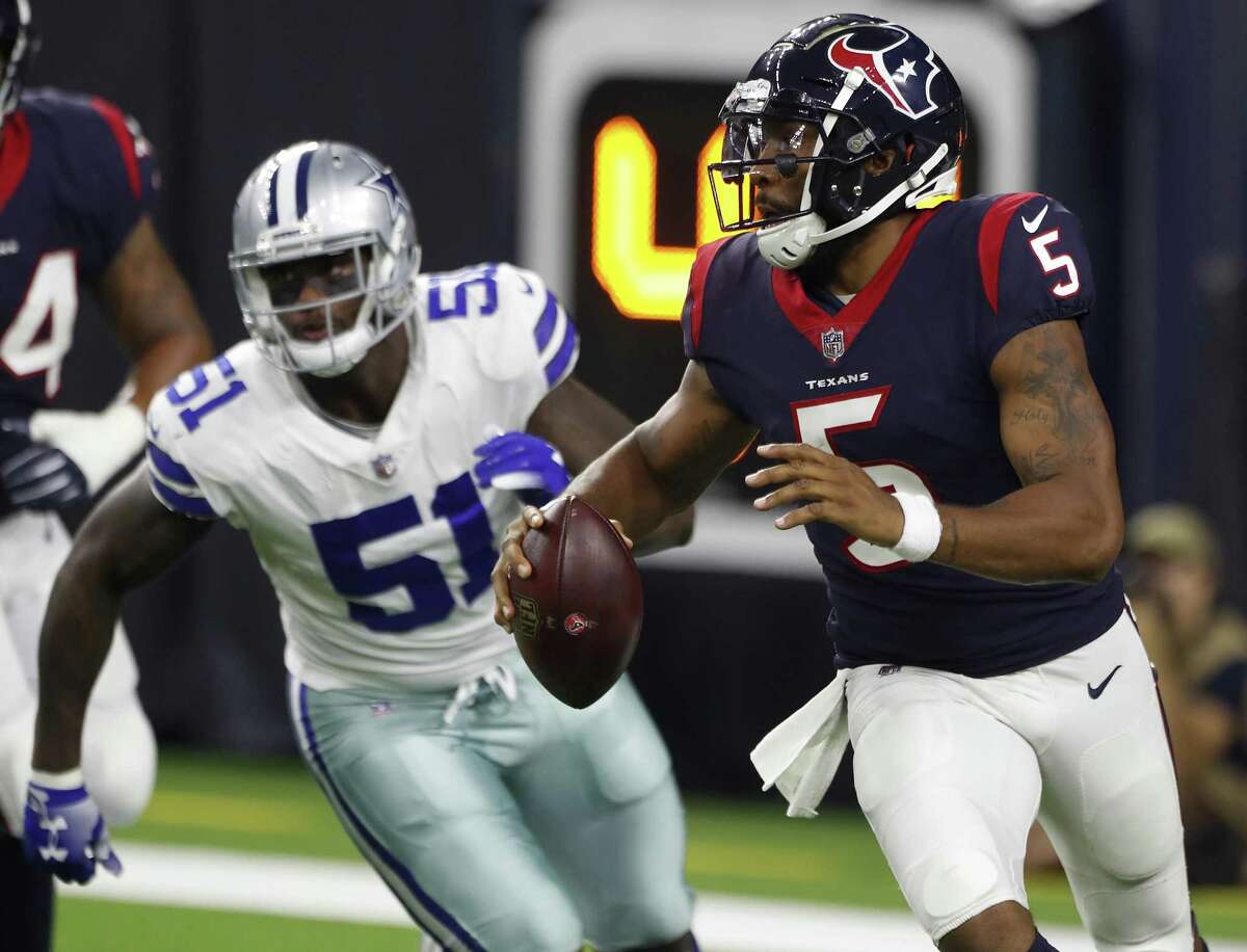 PHOTOS: NFL's best available free agents  Texans backup quarterback Joe Webb rolls out to buy time for his receivers to get open.  >>>See which players remain available ... 