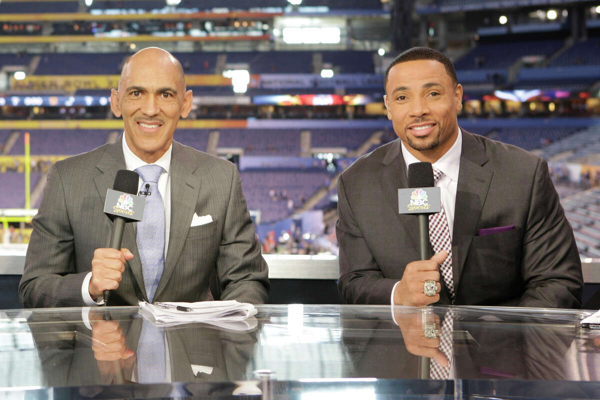 NBC's Tony Dungy (left) and Rodney Harrison expressed optimism about the Texans' prospects - provided certain players stayed healthy.