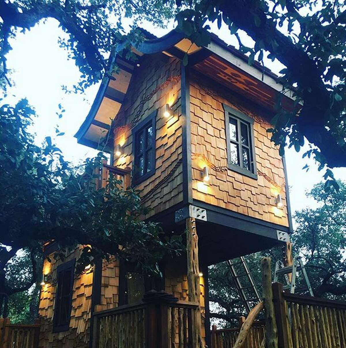 San Antoniobased treehouse builders hanging lavish hangouts in trees