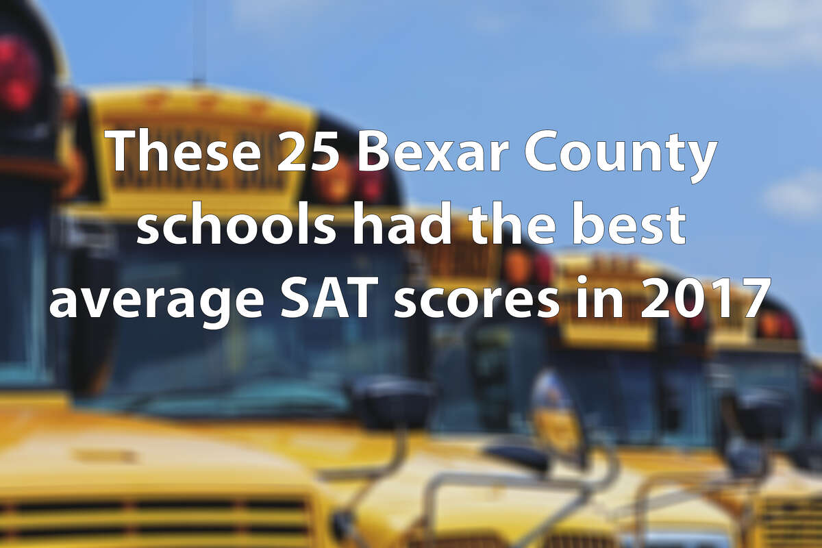 Click through the slideshow to see the 25 Bexar County schools with the highest average 2017 SAT scores.