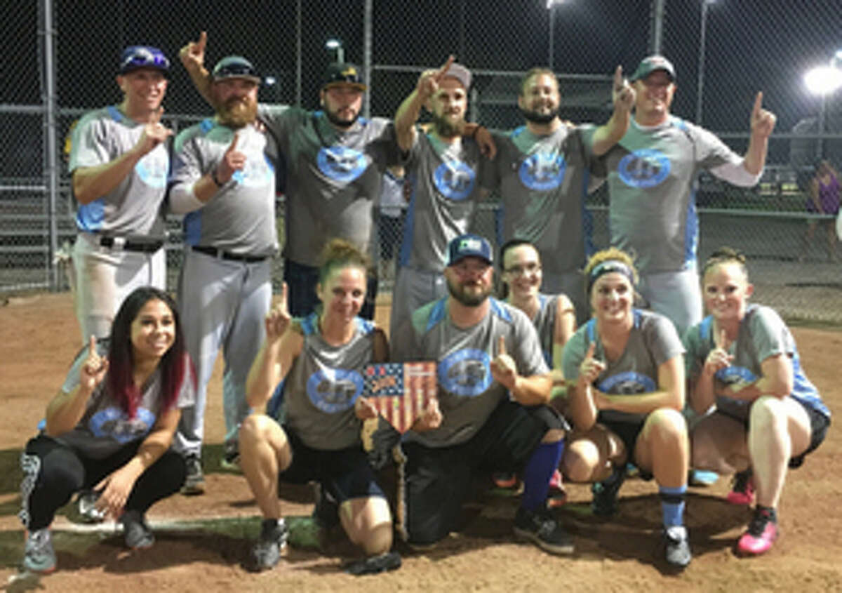 Team photos of Midland Softball Association league champions