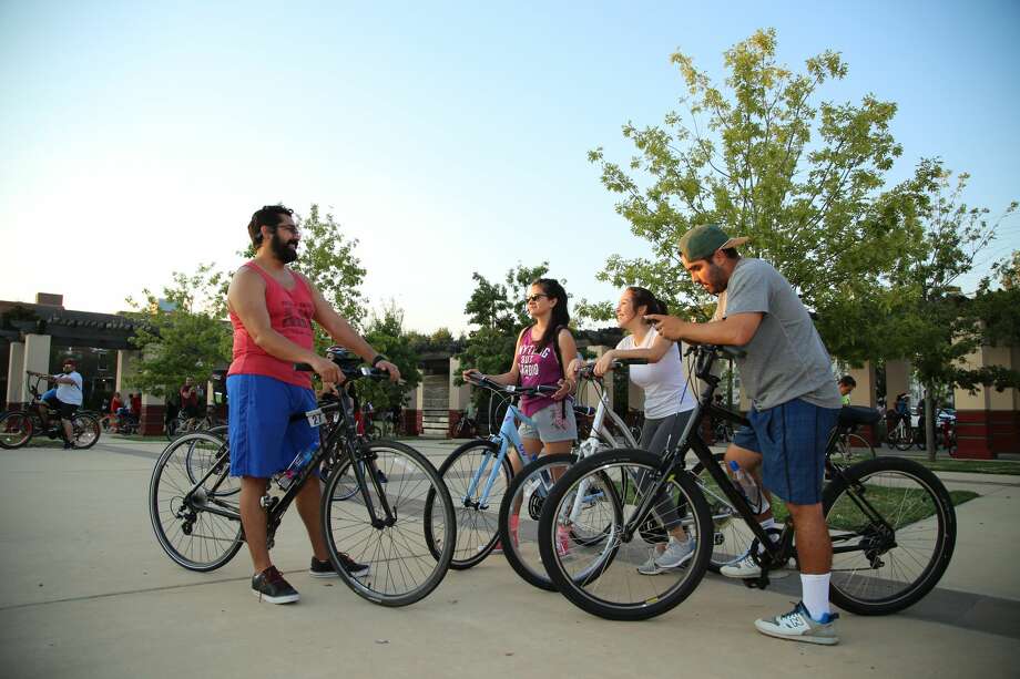 Houston bike riders take over the Houston streets