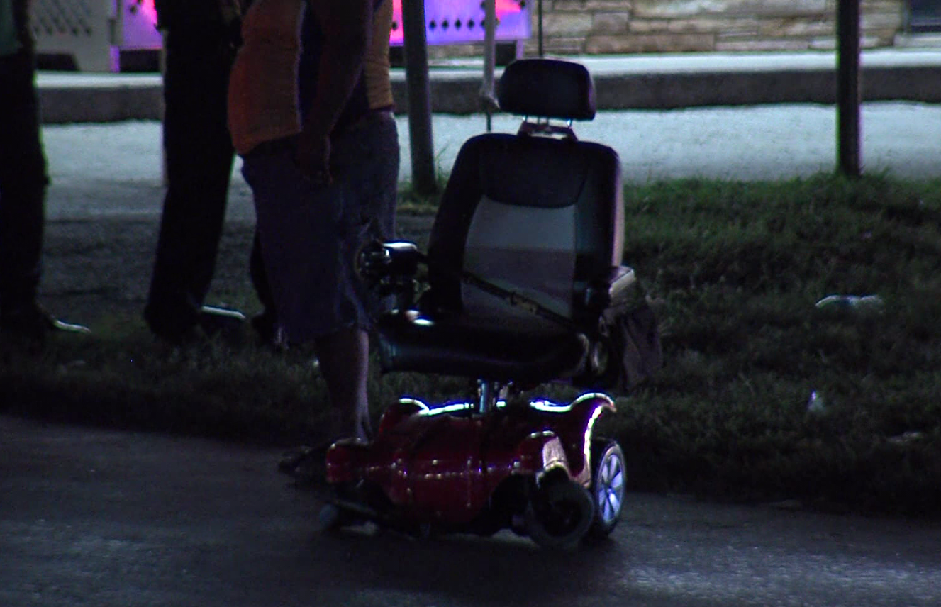 SAPD: Man in wheelchair hospitalized after being struck by a vehicle