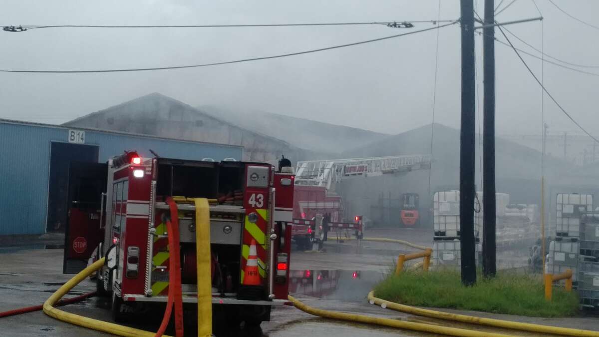 A two-alarm fire at a warehouse drew crews to the scene early Sunday.