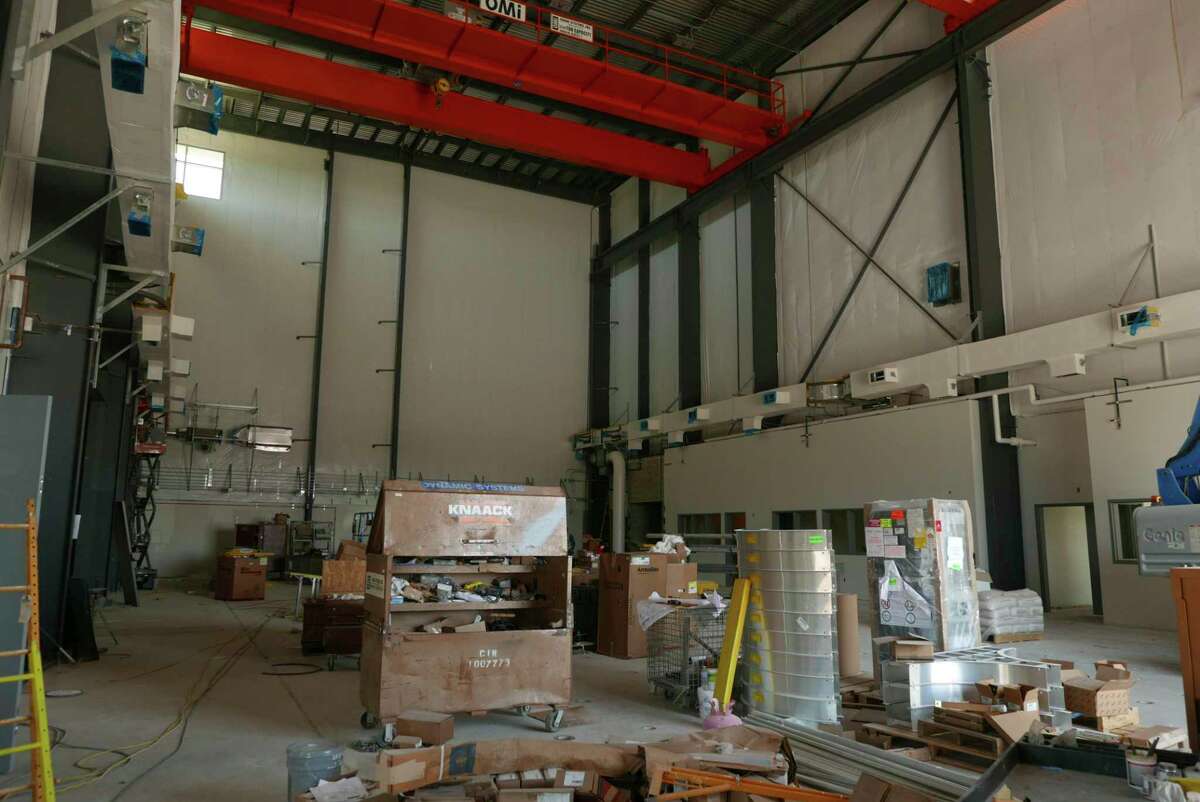 The Large-Scale Testing Laboratory building under construction last year at UTSA. The university has invited its higher-performing seniors to take advantage of automatic acceptance to its graduate programs.