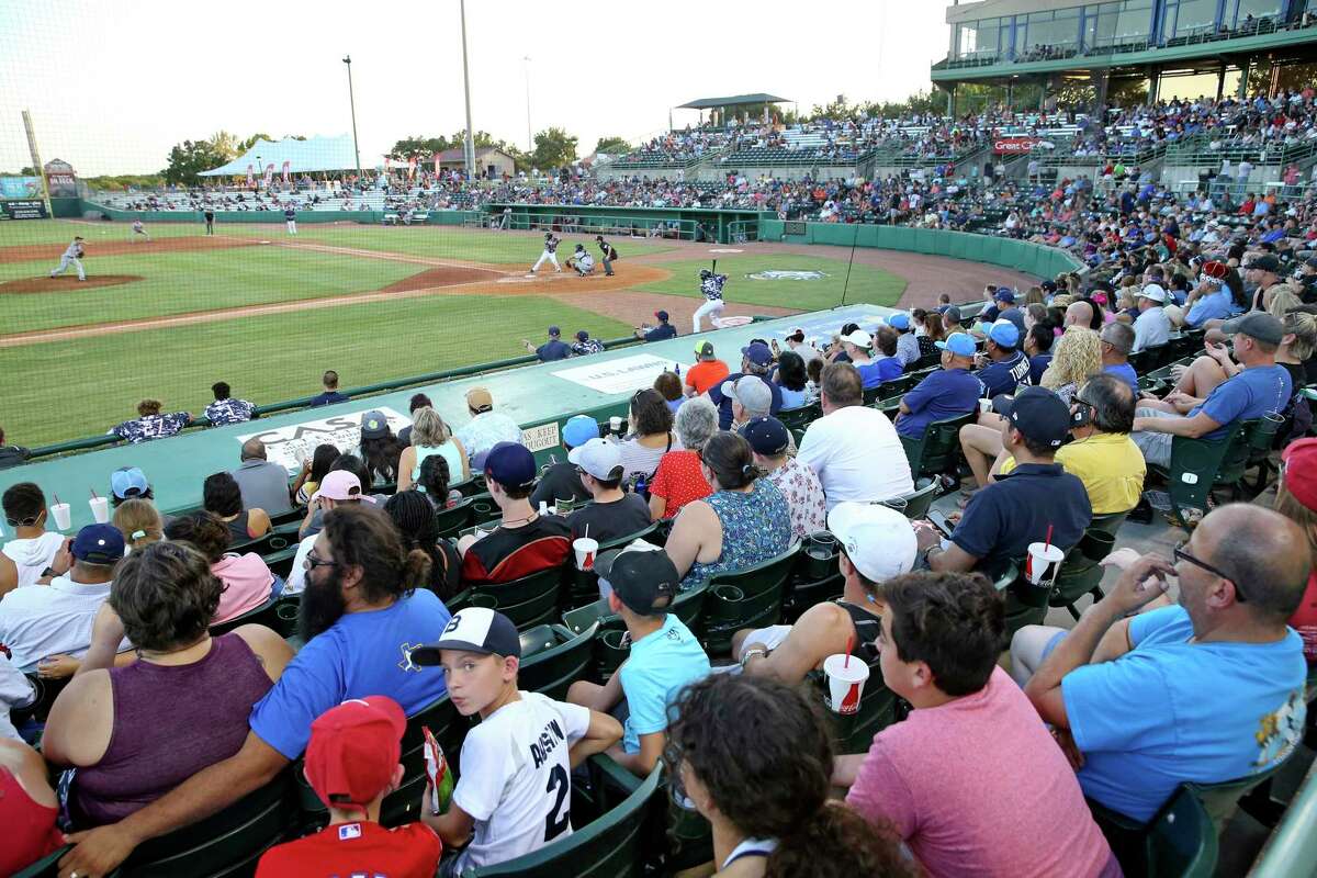 Fans watch the action as the Missions host Frisco at Wolff Stadium on August 24, 2018.