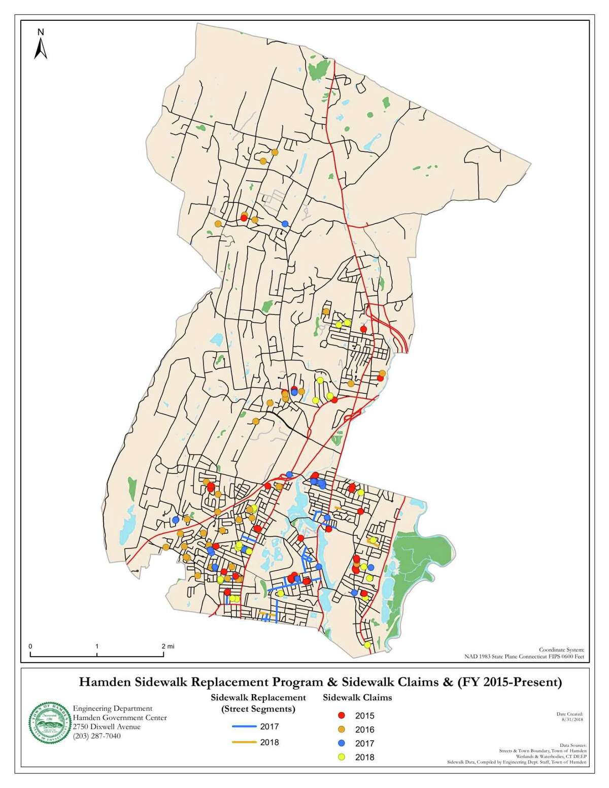 Hamden to get 250,000 in state funds for sidewalk improvements