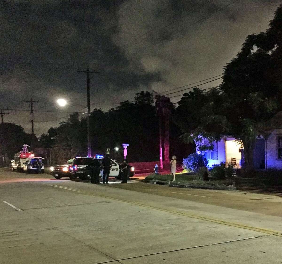 Houston Police detectives were called to investigate a drive-by shooting around 7:43 p.m. Monday, Sept. 5, in south central Houston. One woman was taken to the hospital with non-life threatening injuries.