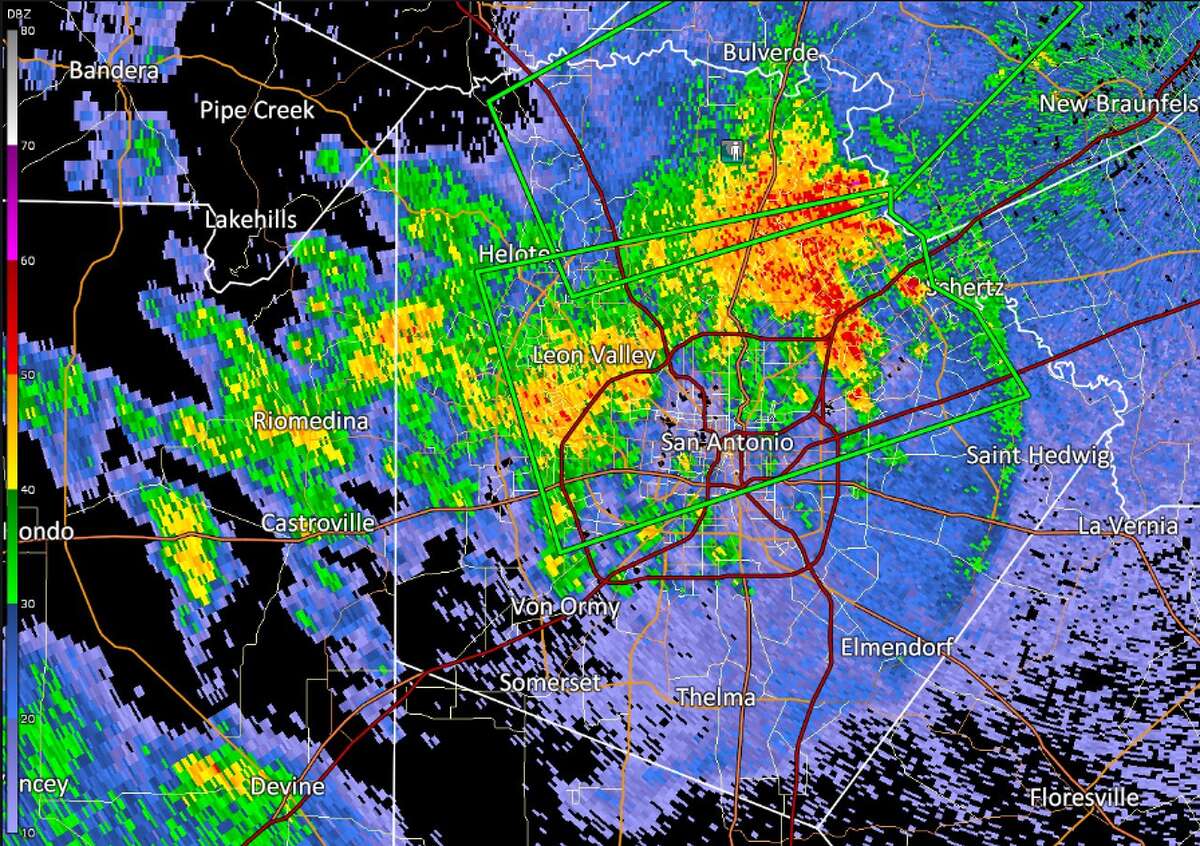 NWS 24hour rainfall totals in San Antonio neighborhoods