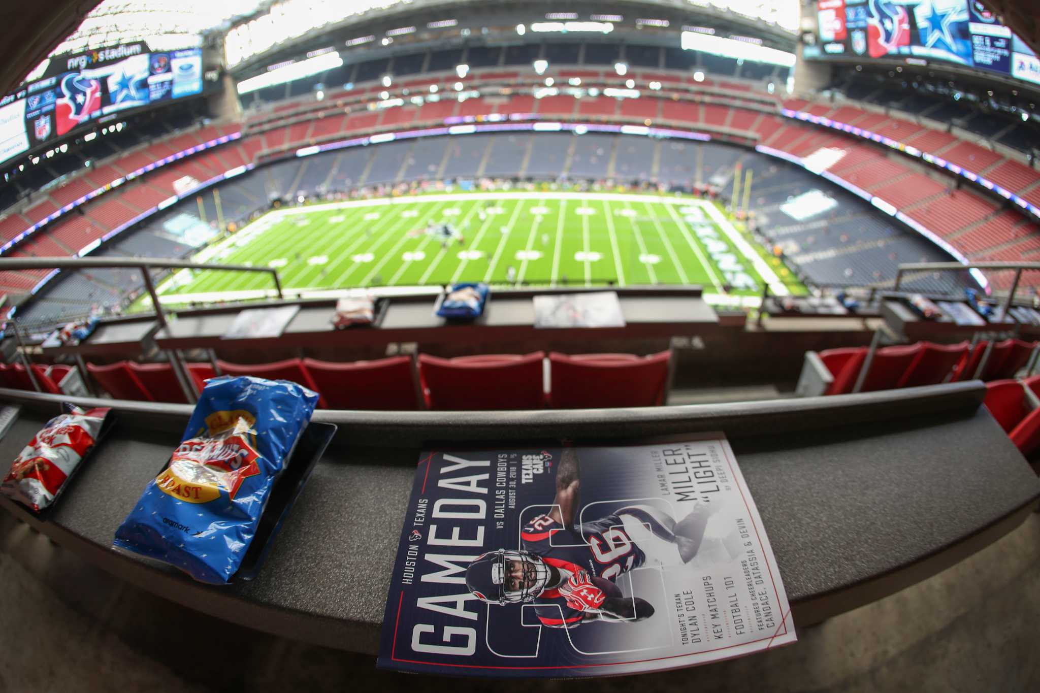 NRG Stadium, level 3, Club Level, home of Houston Texans