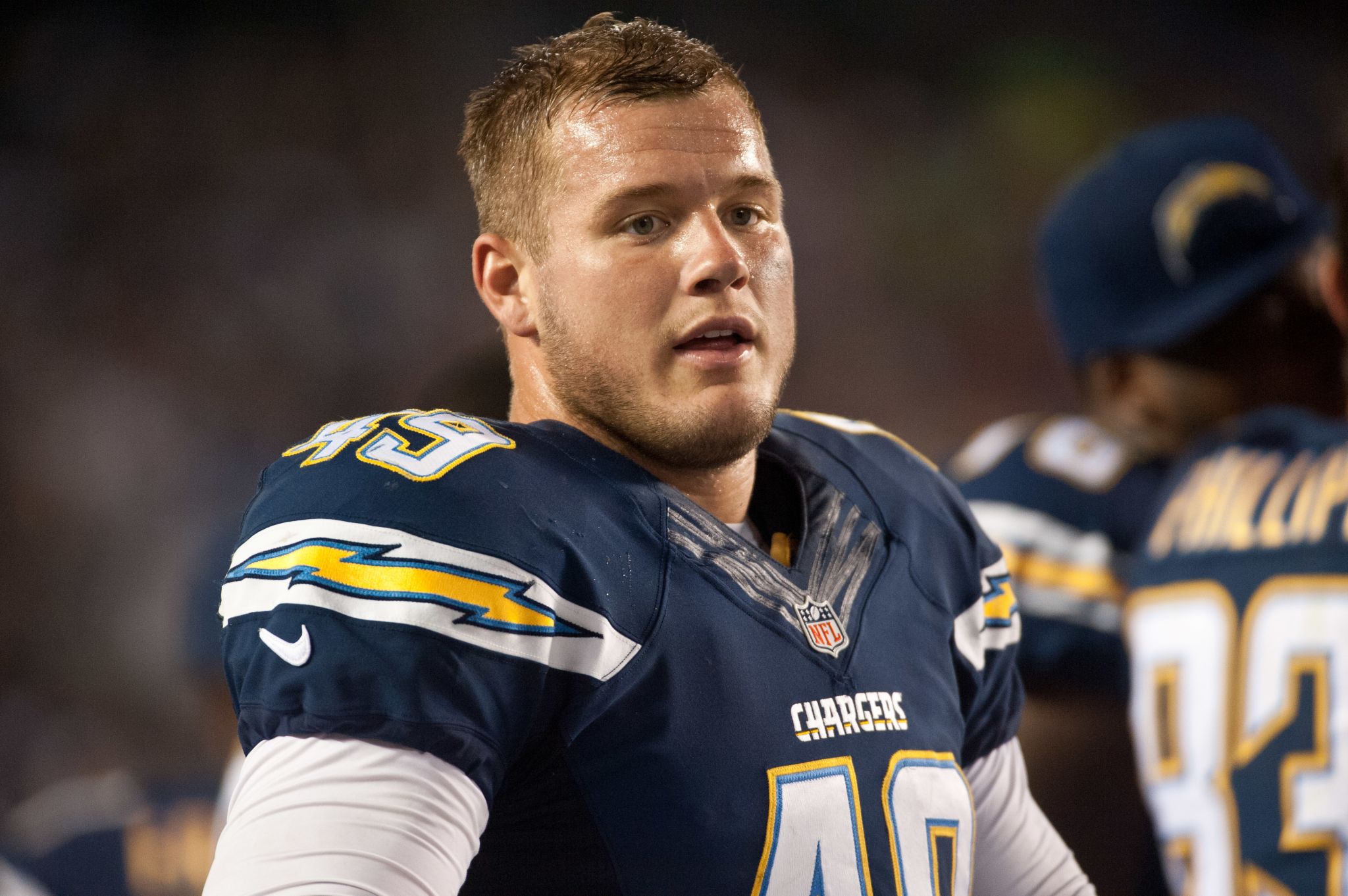 colton underwood chargers jersey