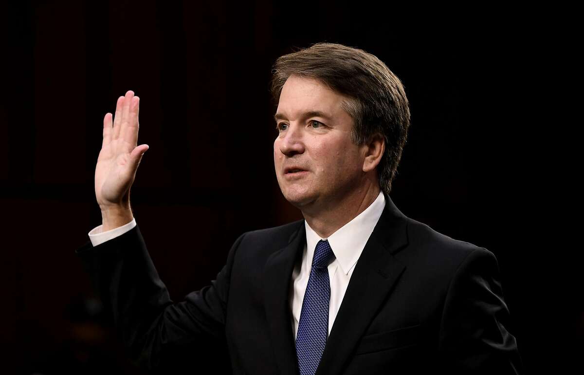 Brett Kavanaugh is sworn in as Supreme Court justice