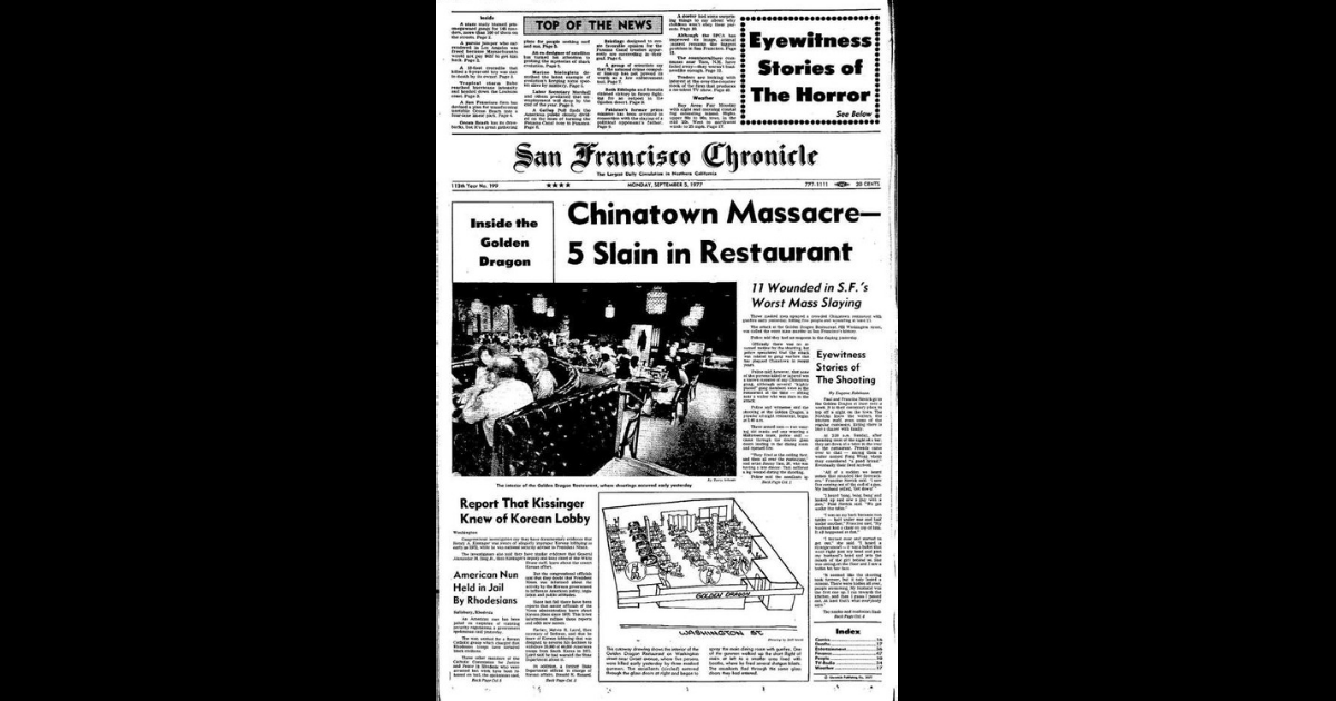 Chronicle Covers: Chinatown's Golden Dragon massacre