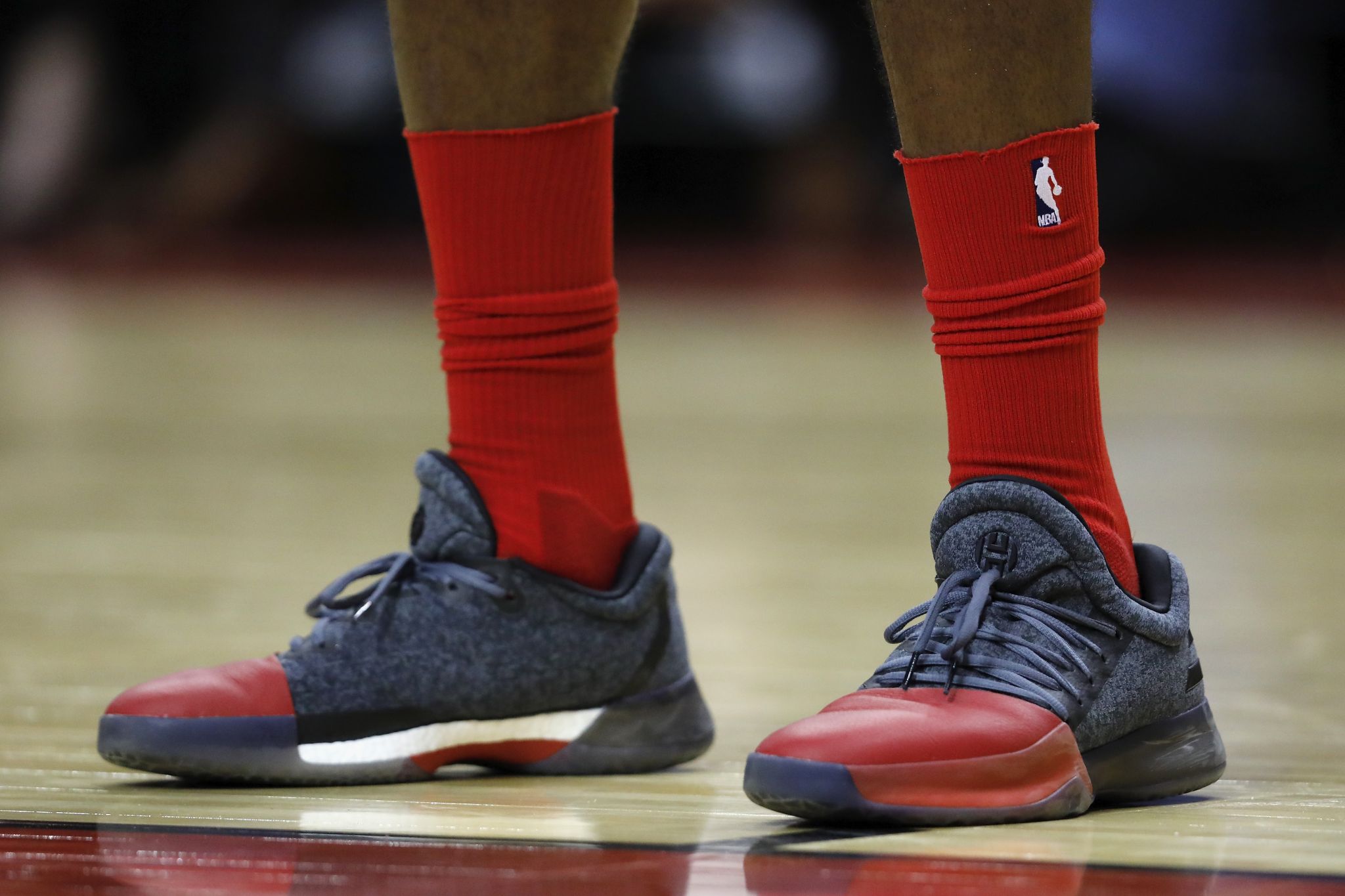 James Harden cuts Nike logo off his 