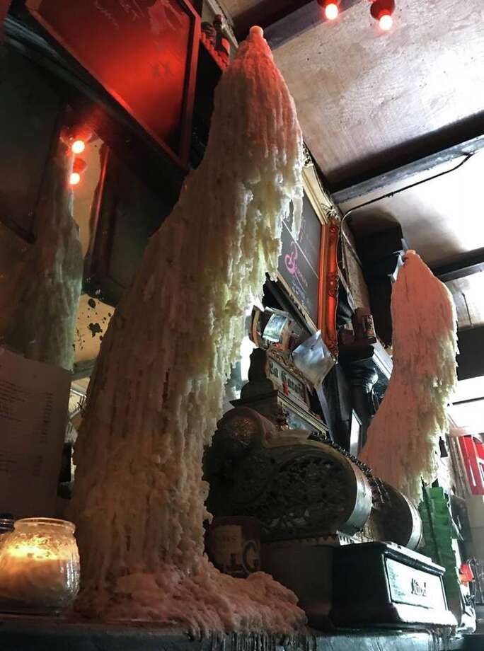 Massive candle wax column topples at La Carafe, one of Houston's oldest