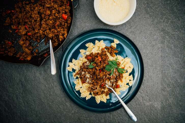 Kheema  pasta