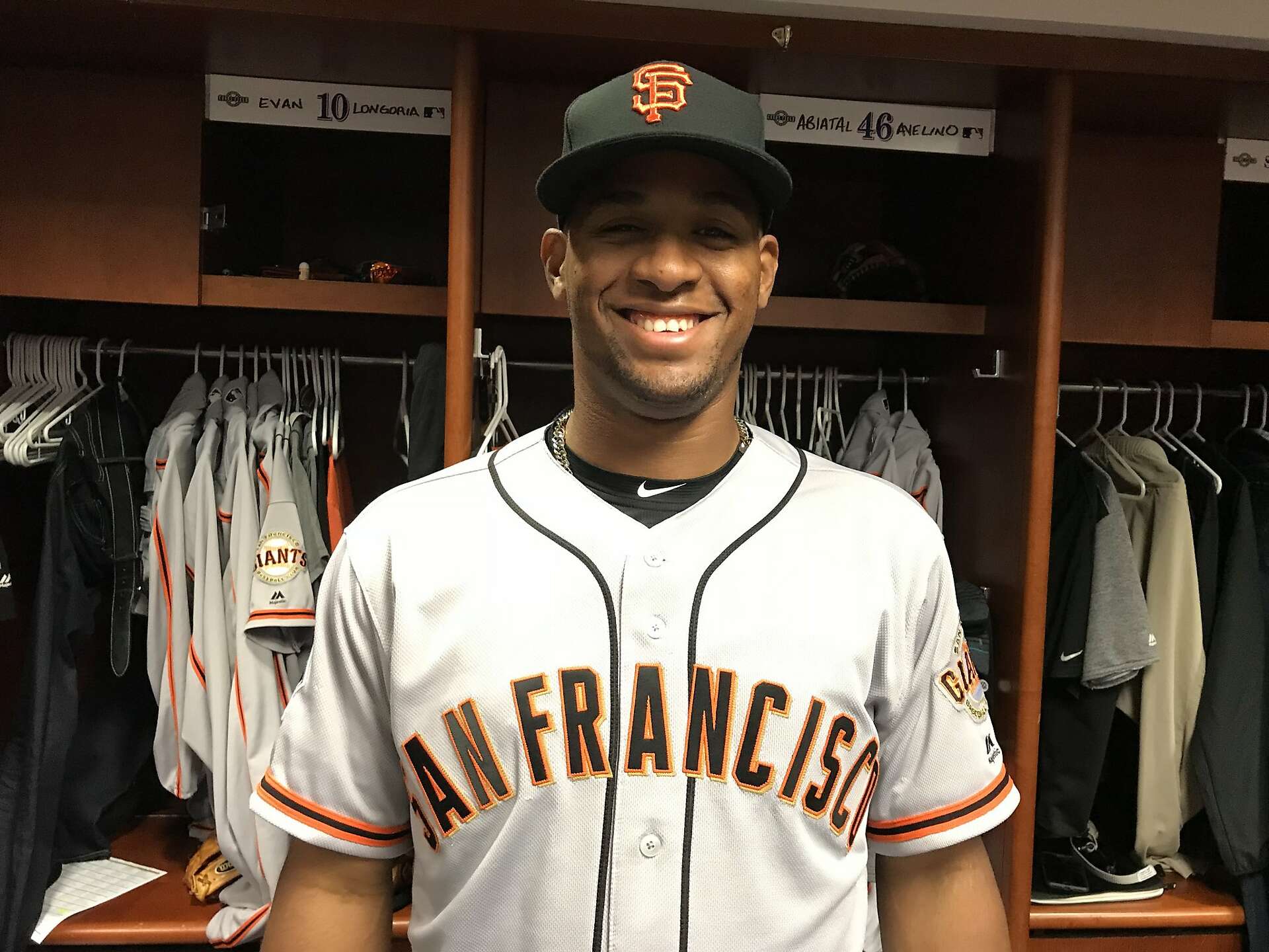 New Giants infielder Abiatal Avelino, blocked in New York, happy with trade