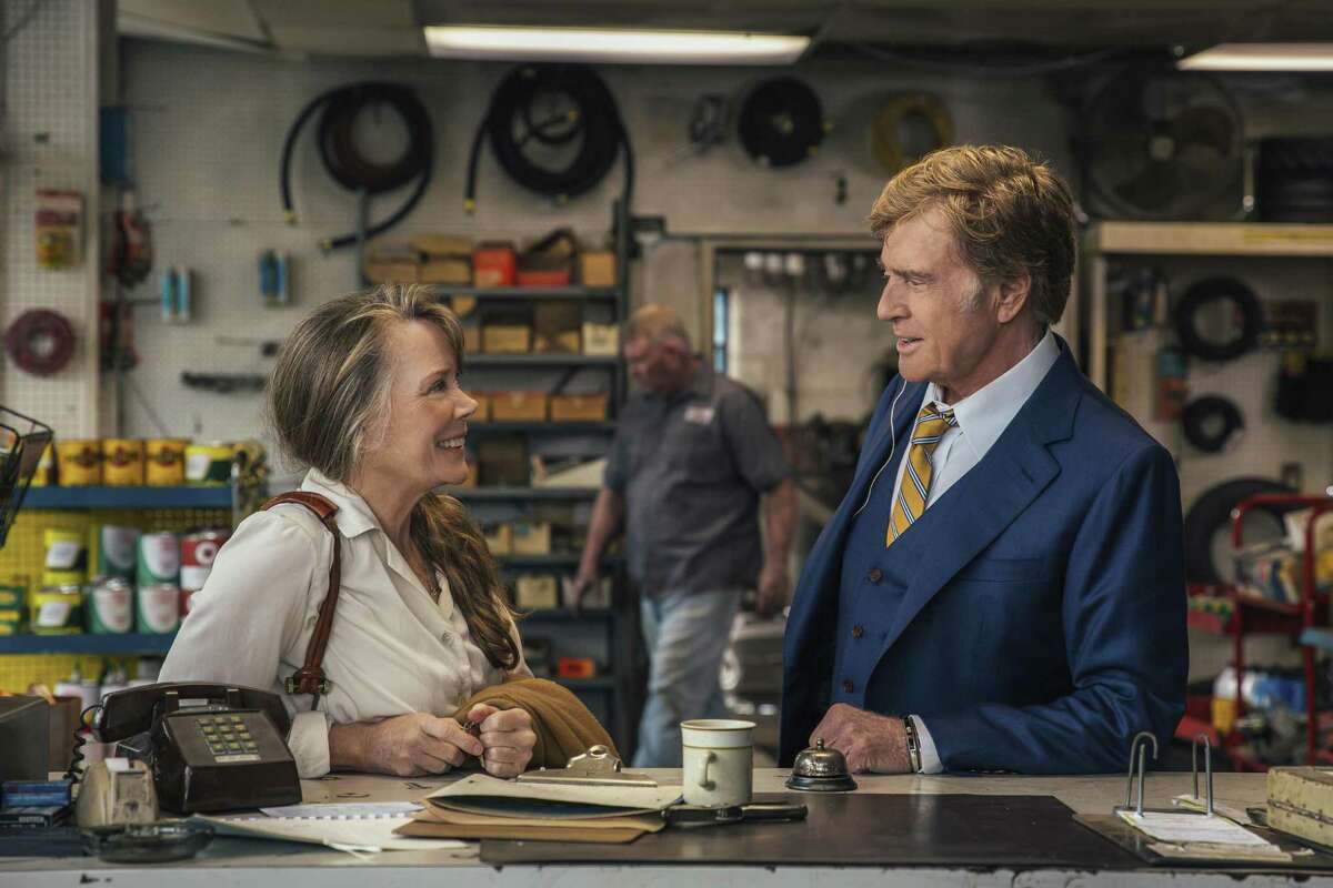 Sissy Spacek and Robert Redford in a scene from the film, “The Old Man & The Gun.” Redford stars as an aged bank robber in David Lowery’s film based-on-a-true-story heist.