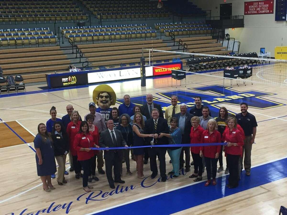 WBU officially cuts ribbon celebrating new gym floor