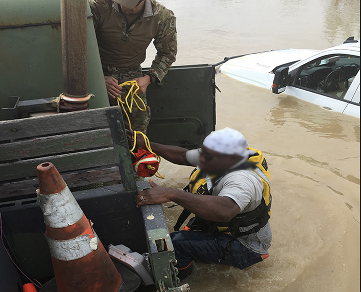 Border Patrol agents help rescue flooding victims north of Laredo