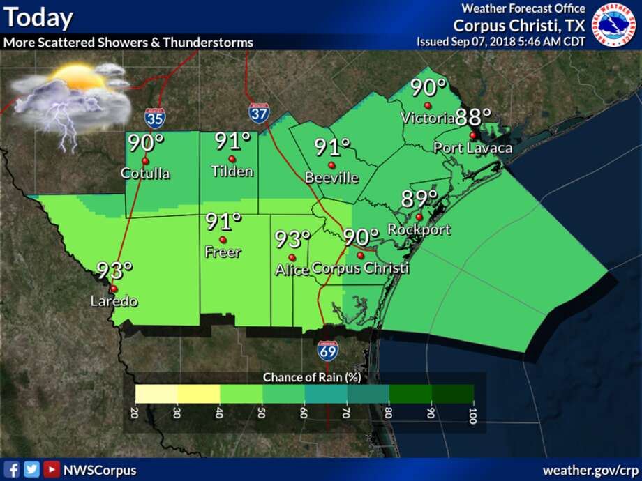 NWS Rainfall expected in Laredo through the weekend Laredo Morning Times