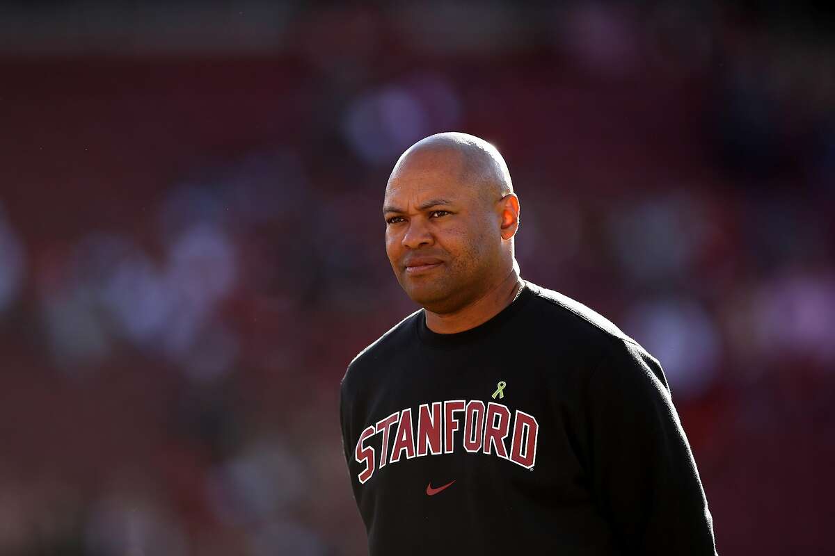 PALO ALTO, CA - AUGUST 31: Head coach David Shaw of the Stanford Cardinal stands on the field before their game against the San Diego State Aztecs at Stanford Stadium on August 31, 2018 in Palo Alto, California. (Photo by Ezra Shaw/Getty Images)
