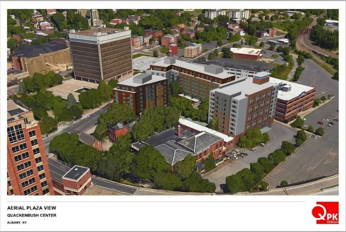 Renderings of a proposed project at 705 Broadway in Albany submitted to the Albany Planning Board in 2017 by Pioneer Companies