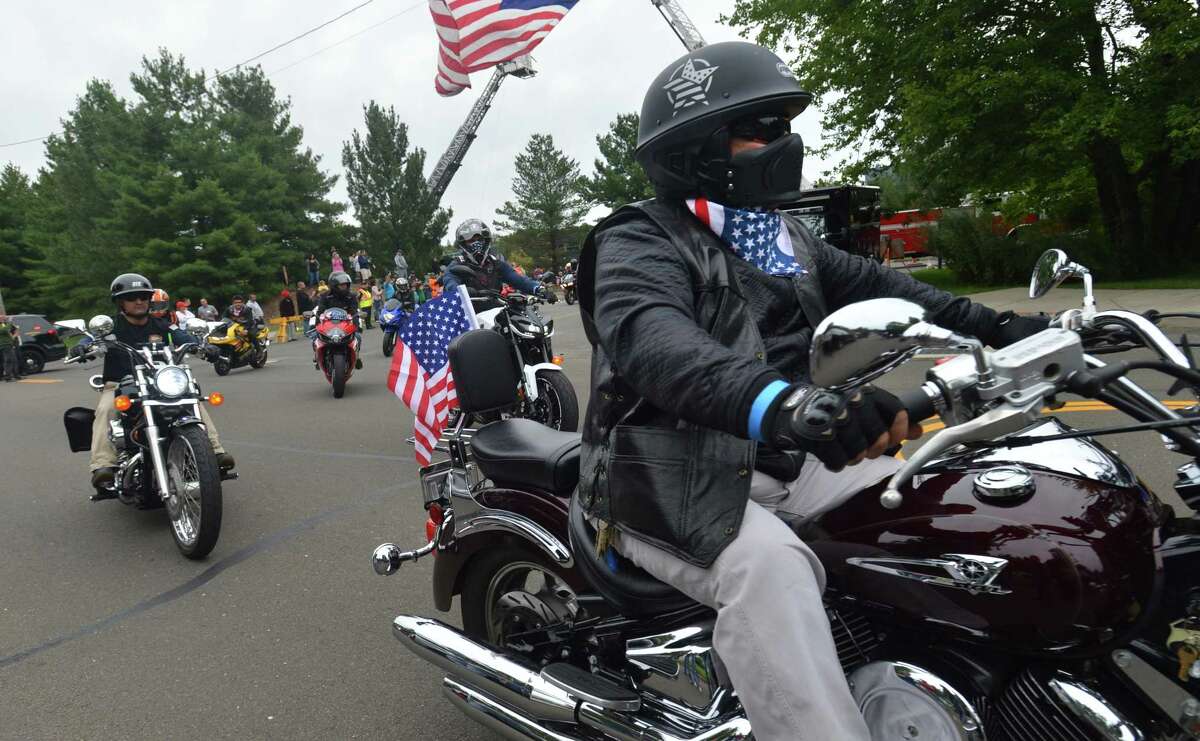 The 18th Annual CT United Ride on Sunday September 9, 2018 where around 2,000 motorcycle riders took part in Connecticut's largest annual 9/11 tribute riding from Norden Park in Norwalk Conn. through Fairfield County to finish at Bridgeport's Seaside Park.