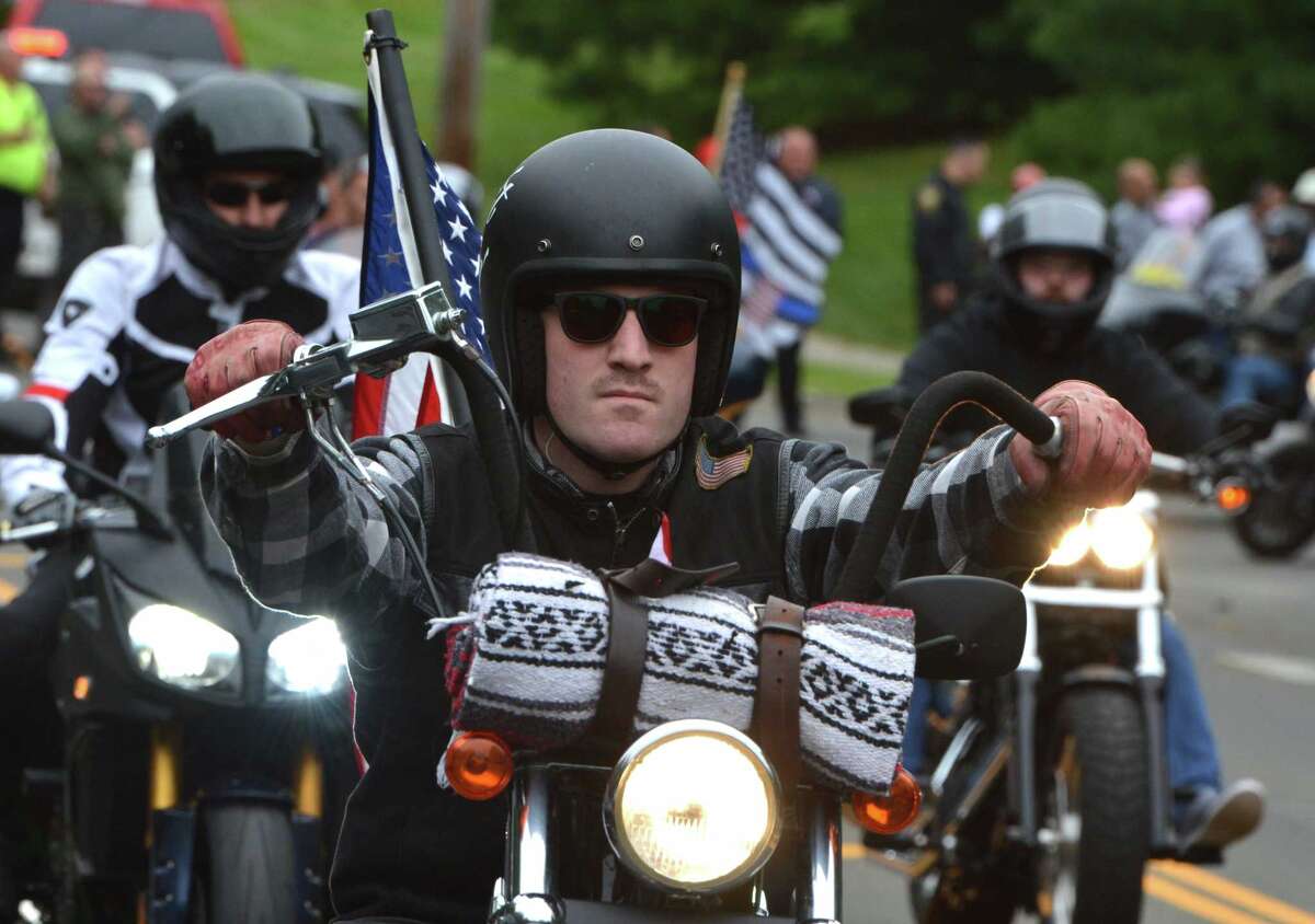 The 18th Annual CT United Ride on Sunday September 9, 2018 where around 2,000 motorcycle riders took part in Connecticut's largest annual 9/11 tribute riding from Norden Park in Norwalk Conn. through Fairfield County to finish at Bridgeport's Seaside Park.
