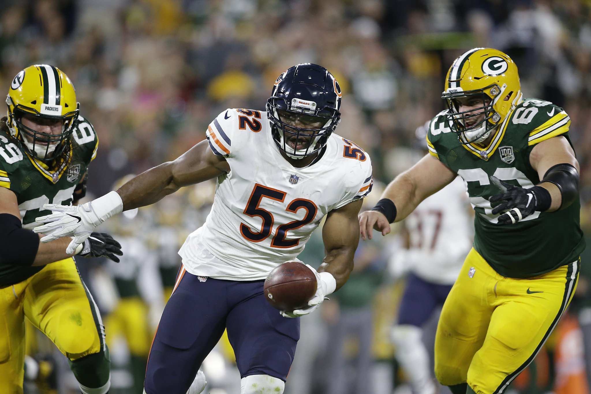 2019 Chicago Bears Training Camp, Khalil Mack #52 Editorial Photo