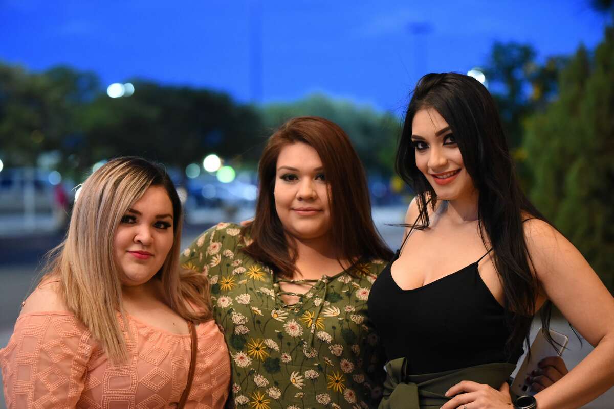 Karen Rodriguez, Ale Jaramillo and Guadalupe Garcia pose for a photo before the Yuridia Concert.