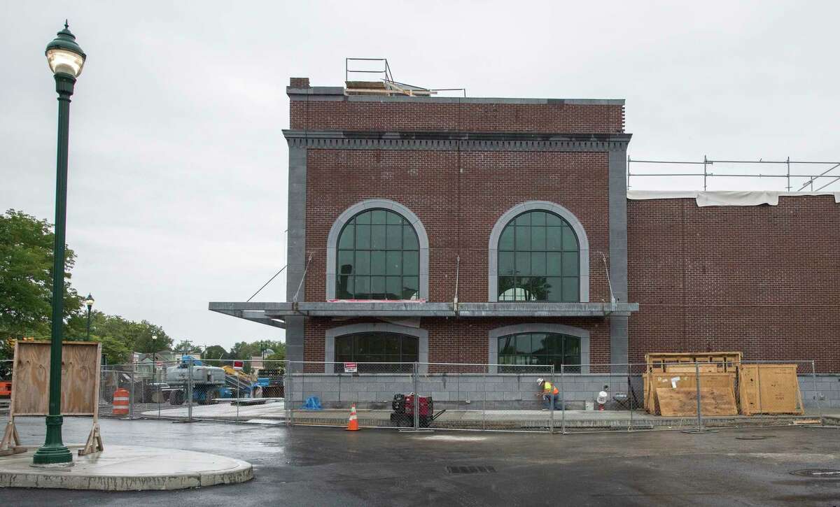 Exterior view of the new train station Monday Sept. 10, 2018 in Schenectady, N.Y. (Skip Dickstein/Times Union)