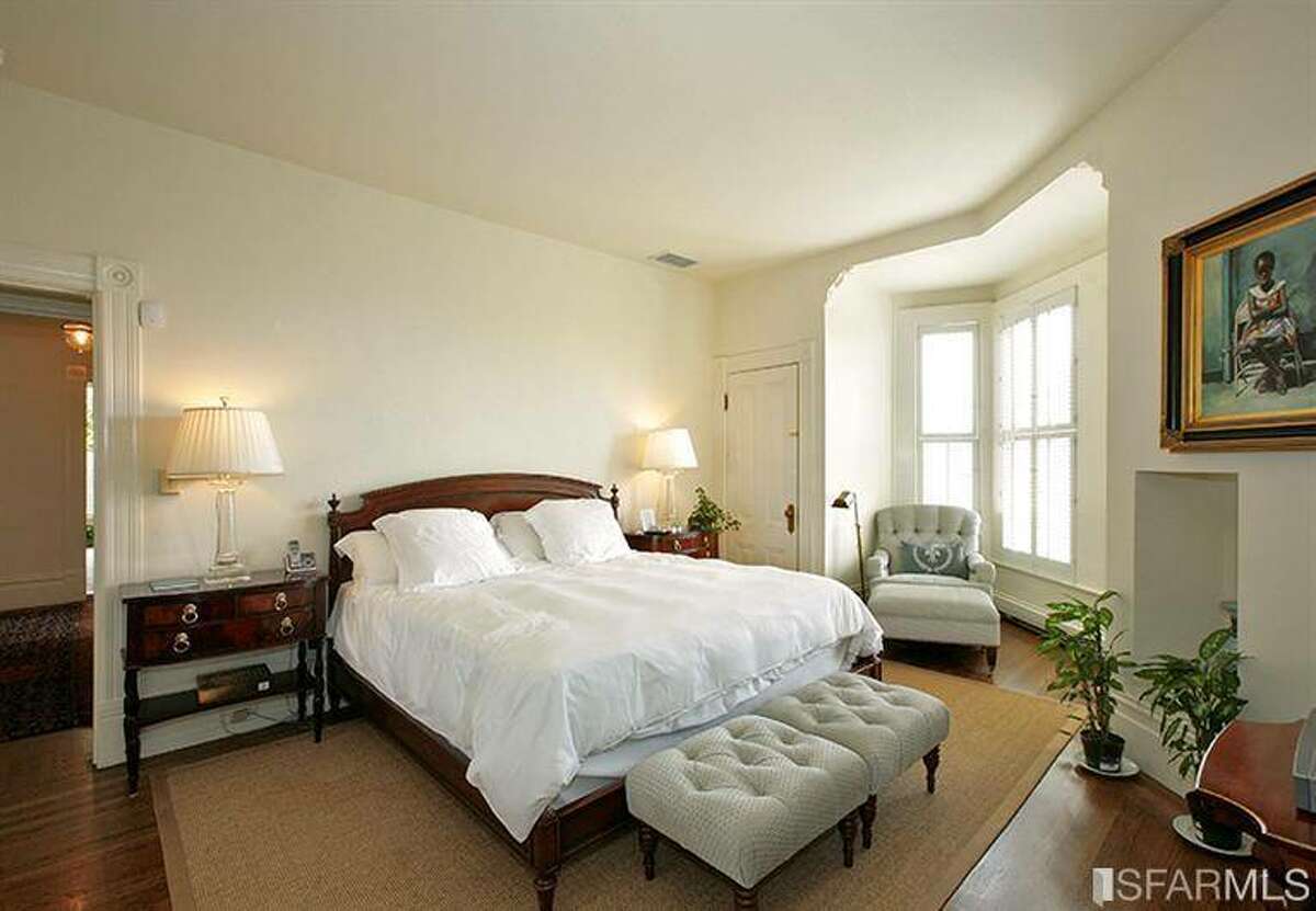 One of the home's four bedrooms.