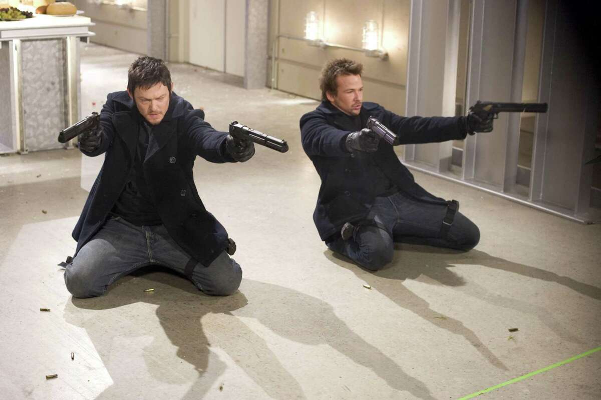 Norman Reedus, left, and Sean Patrick Flanery are shown in a scene from “The Boondock Saints II: All Saints Day.”