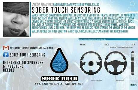 The Sober Touch Sensoring steering wheel looks to stop drunk drivers before they even get started. Photo: Contributed Photo / Contributed Photo / Connecticut Post Contributed