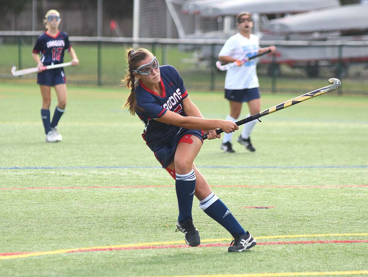 Greens Farms Academy senior field hockey standout Lucy Holzinger, a resident of Norwalk, is one of the top fall sports athletes for the Dragons this season.