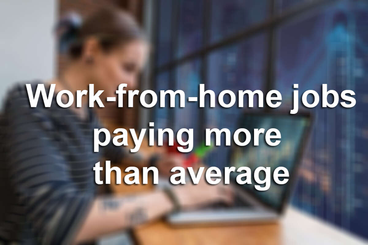 50 work-from-home jobs paying as much or more than the average salary, according to Enterpreneur Magazine.