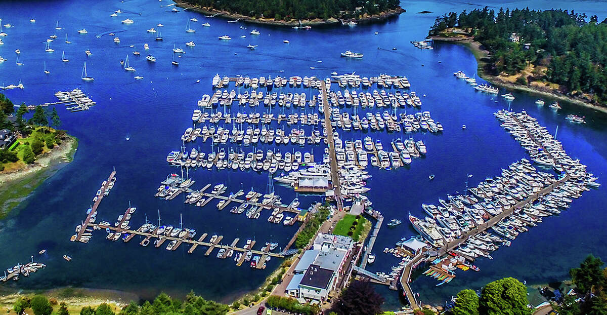 This Friday Harbor home comes with its own airplane hangar